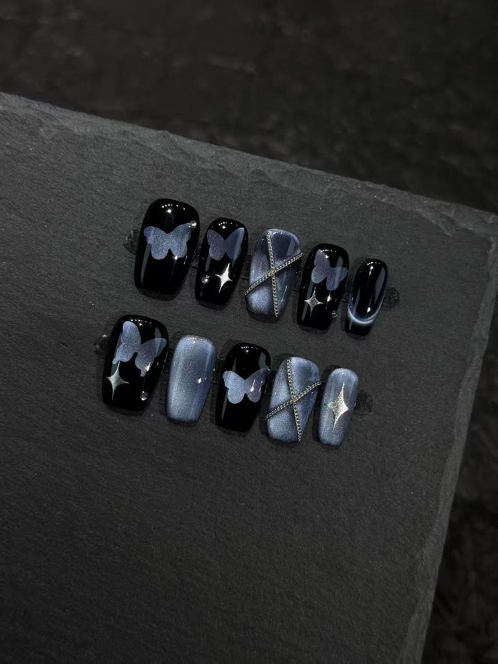 Künstlerisches Schmetterling Nagelkunst Set