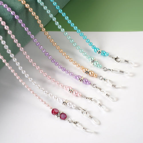 Elegante Perlen Brille Kette Karnz