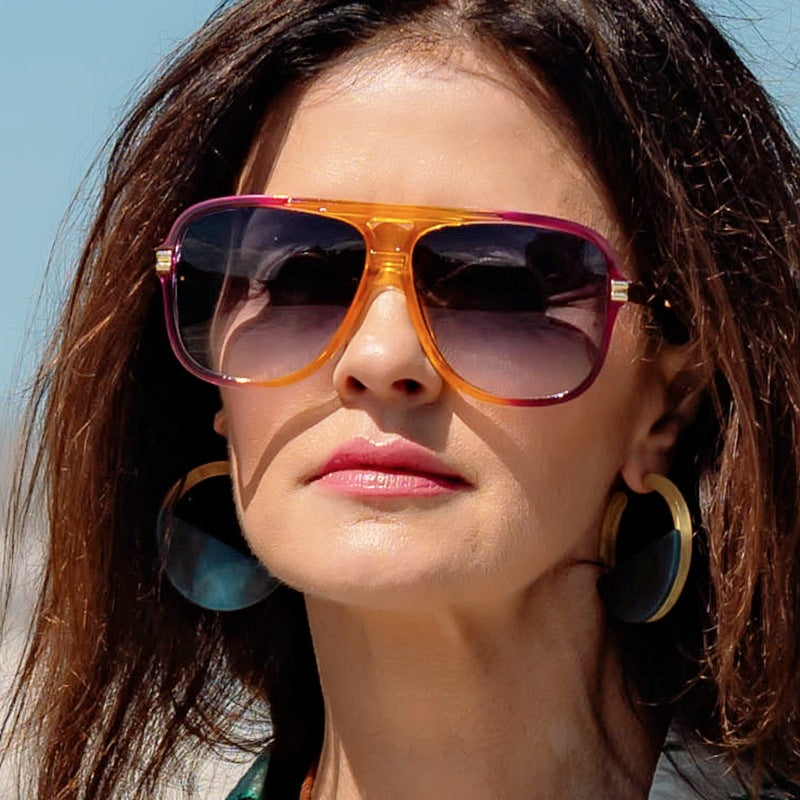 Damen oversized modische Sonnenbrille mit robustem und elegantem Design Karnz