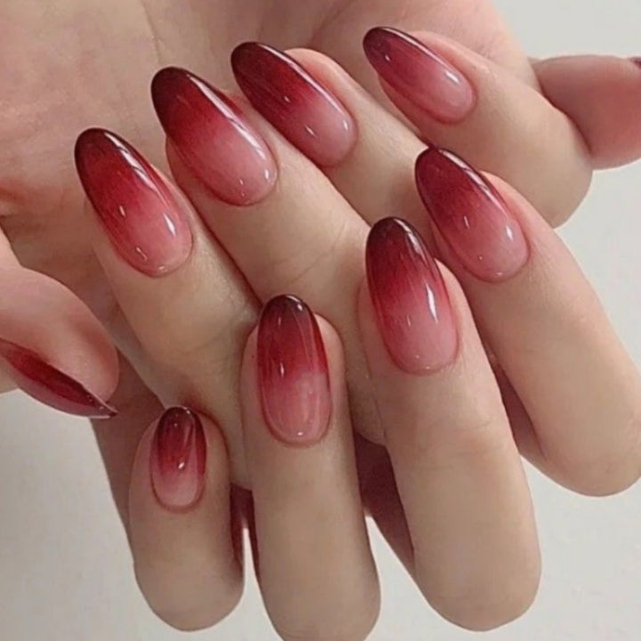 Ombre Gradient Press-On Nagelset Karnz