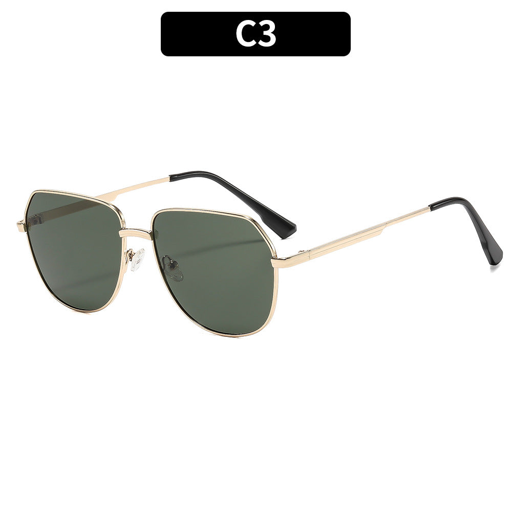 Premium Geometrische Piloten-Sonnenbrille