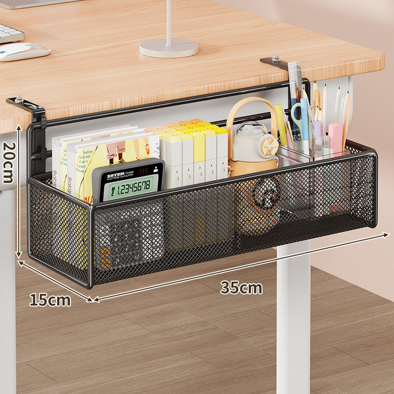 Unter-Desk Klemmbefestigung Mesh Aufbewahrungskorb Organizer