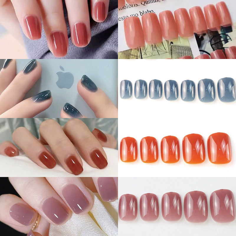 Glänzendes Fashion Press-On Nagelset Karnz