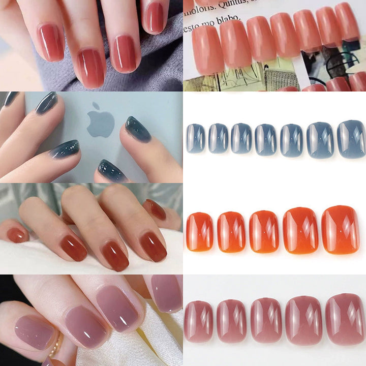 Glänzendes Fashion Press-On Nagelset Karnz
