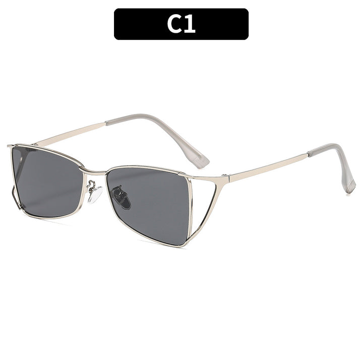 Chic geometrische Katzenaugen-Sonnenbrille