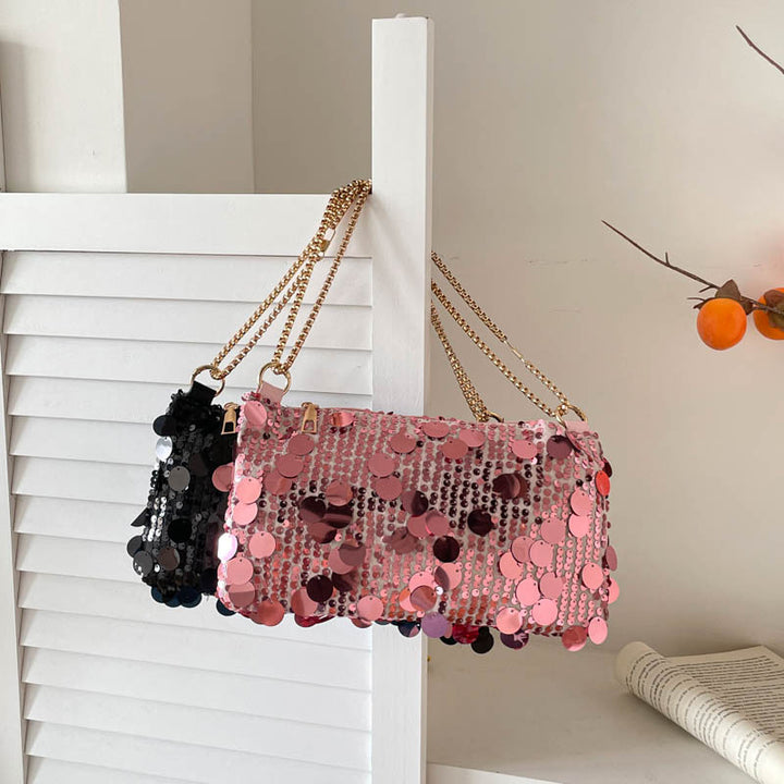 WoGlamorous Abend Pailletten Clutch Karnz
