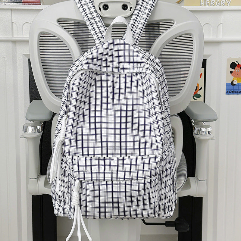 Funktionaler Kariert Rucksack