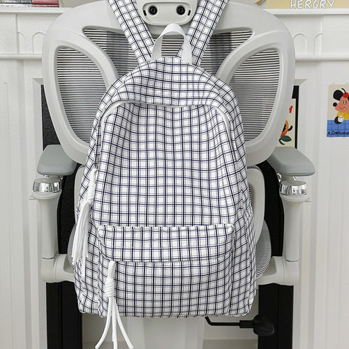 Funktionaler Kariert Rucksack