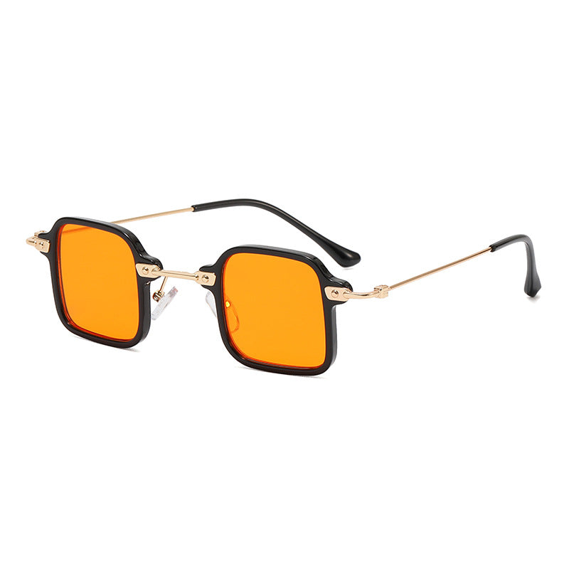 Damen quadratische Fashion-Sonnenbrille mit stylishem Metallrahmen Karnz