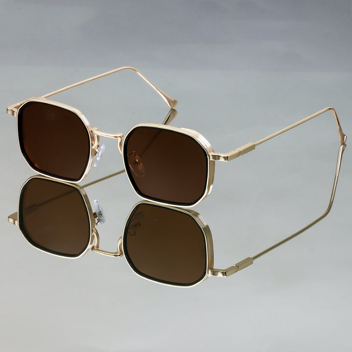 Damen modische Sonnenbrille mit stilvollem, eckigen Rahmen und UV-Schutz Karnz