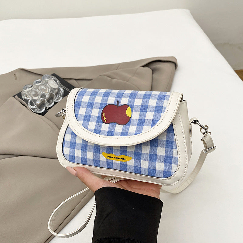 Verspielt Karomuster Handtasche Karnz