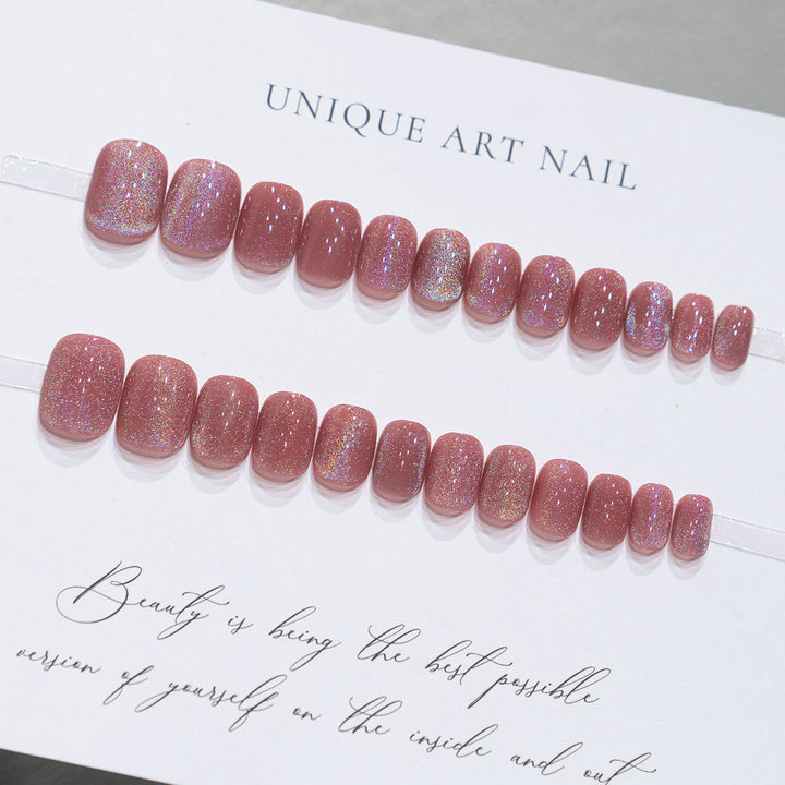 Schimmerndes Press-On Nagelkunstset