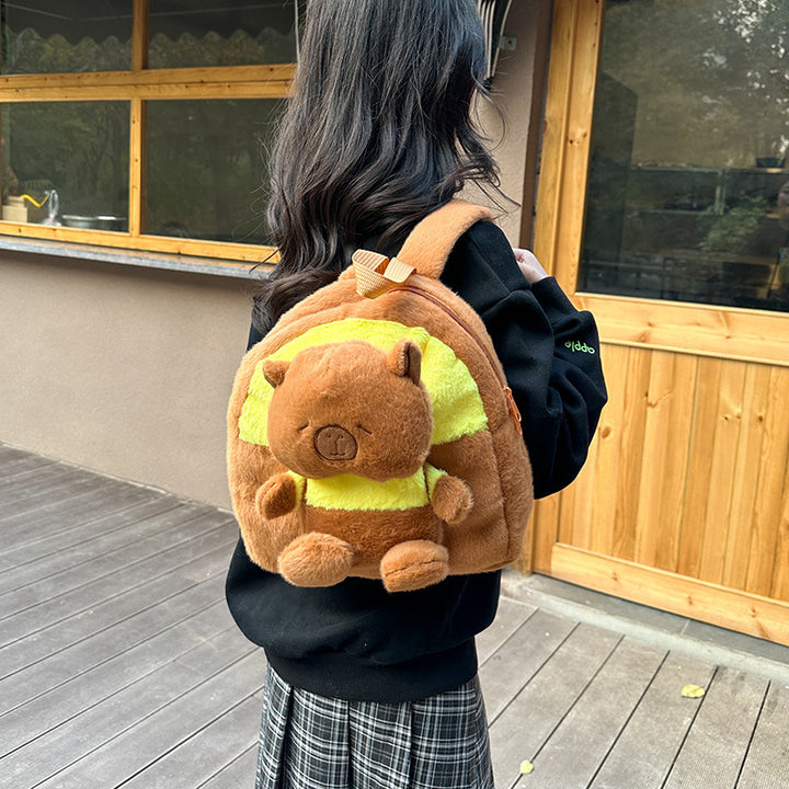 Plüsch Rucksack mit Tierischem Kuschelmotiv Karnz