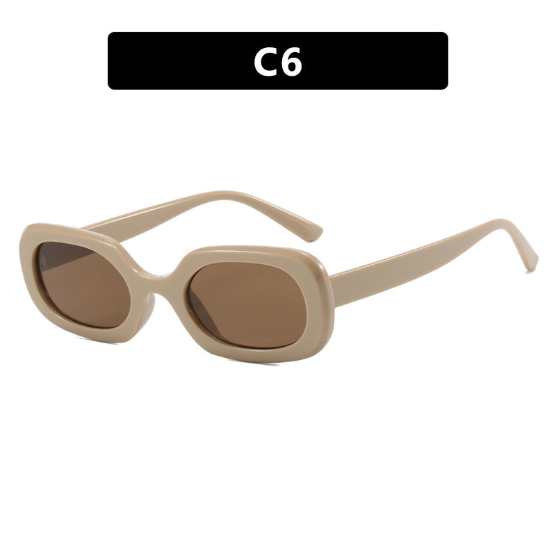 Damen oversized Sonnenbrille mit ausgefallenem Muster Karnz