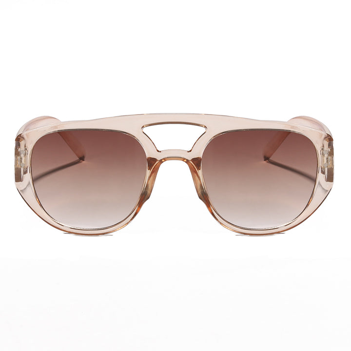 Damen oversized Sonnenbrille mit modernem, strukturiertem Rahmen Karnz