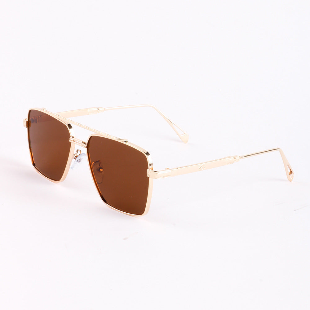 Damen oversized Sonnenbrille mit elegantem Metallrahmen Karnz