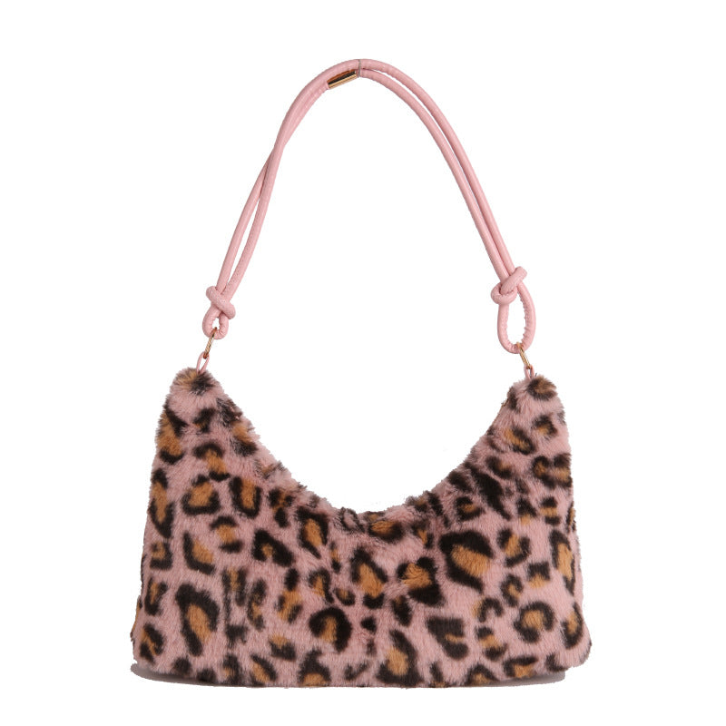 WoLuxurious Kunstpelz Hobo Tasche Karnz
