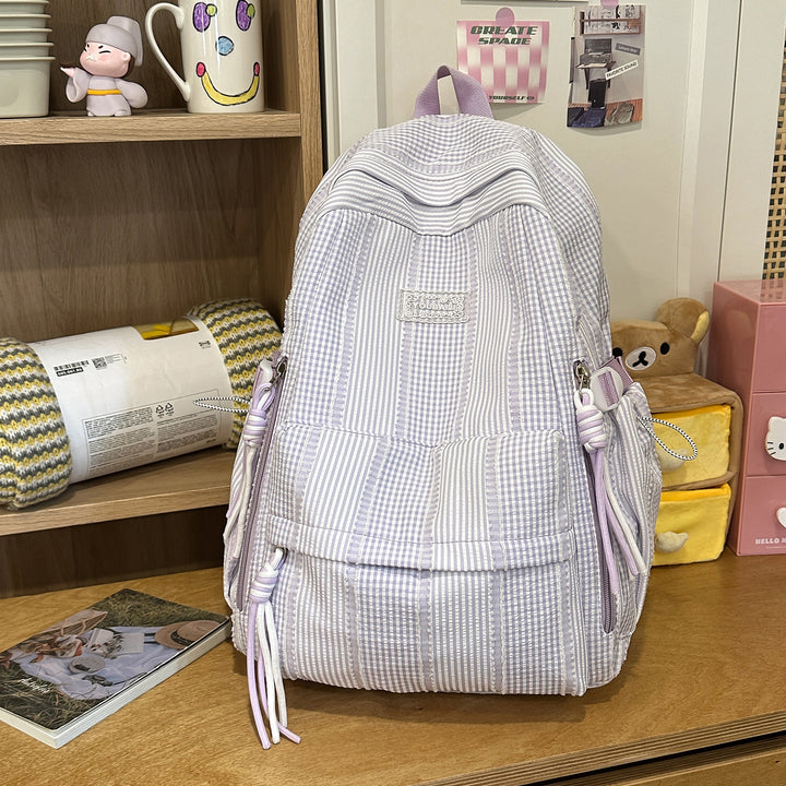 Stylische gestreifte Freizeit-Rucksack Karnz