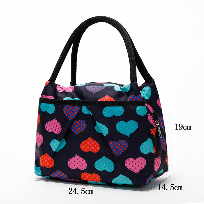 Blumige isolierte Lunch-Kühltasche Karnz