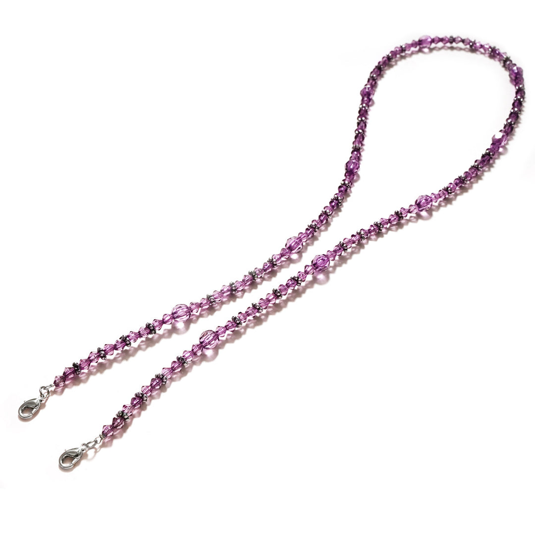 Elegante Kristallperlen Brillenband Karnz