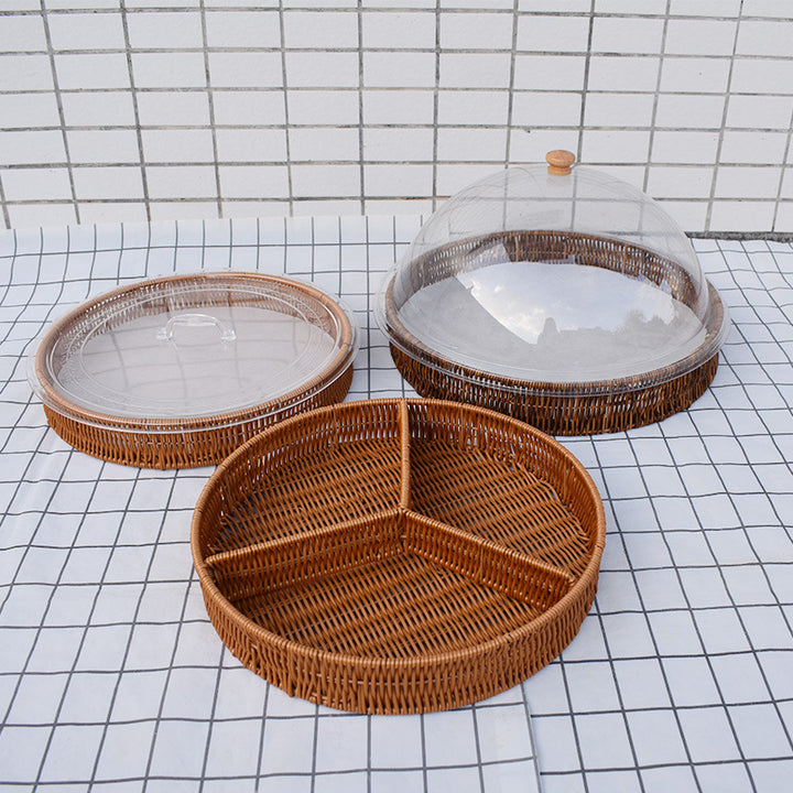 Artisan Woven Serving Platter Karnz