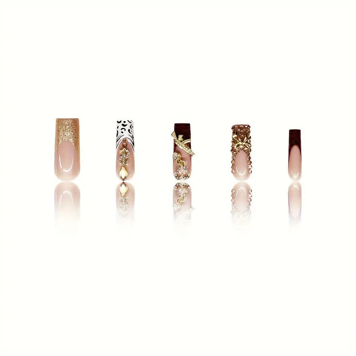 Luxus Themens Press-On Nagelkunst Karnz