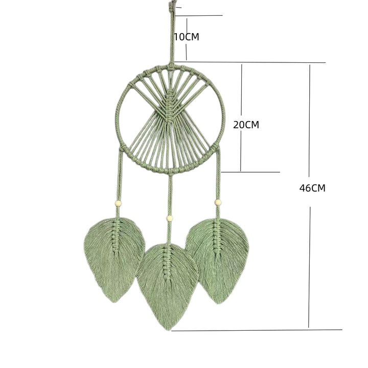 Makramee Blatt Wandbehang Karnz