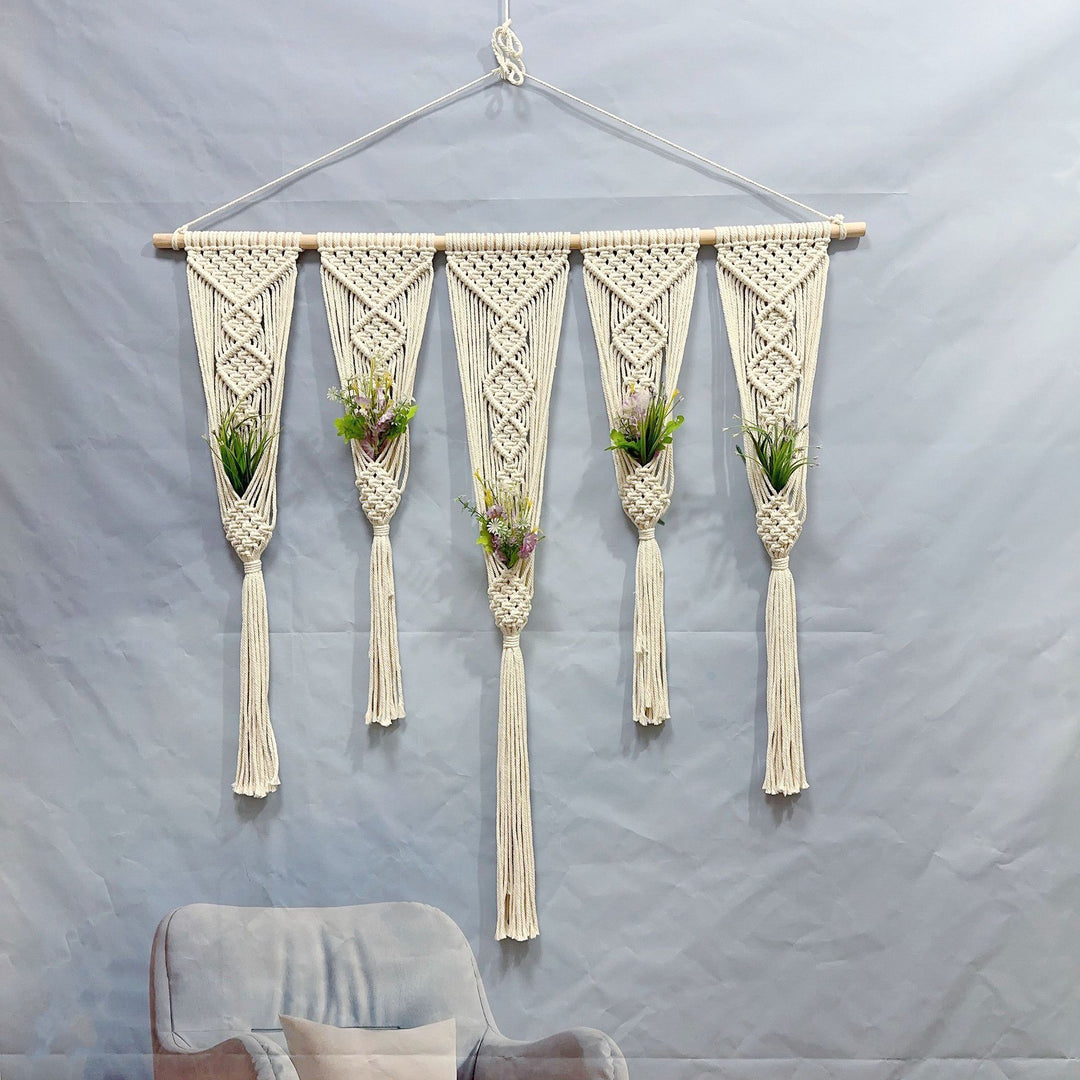 Macrame Wandhängenden Pflanzer Karnz