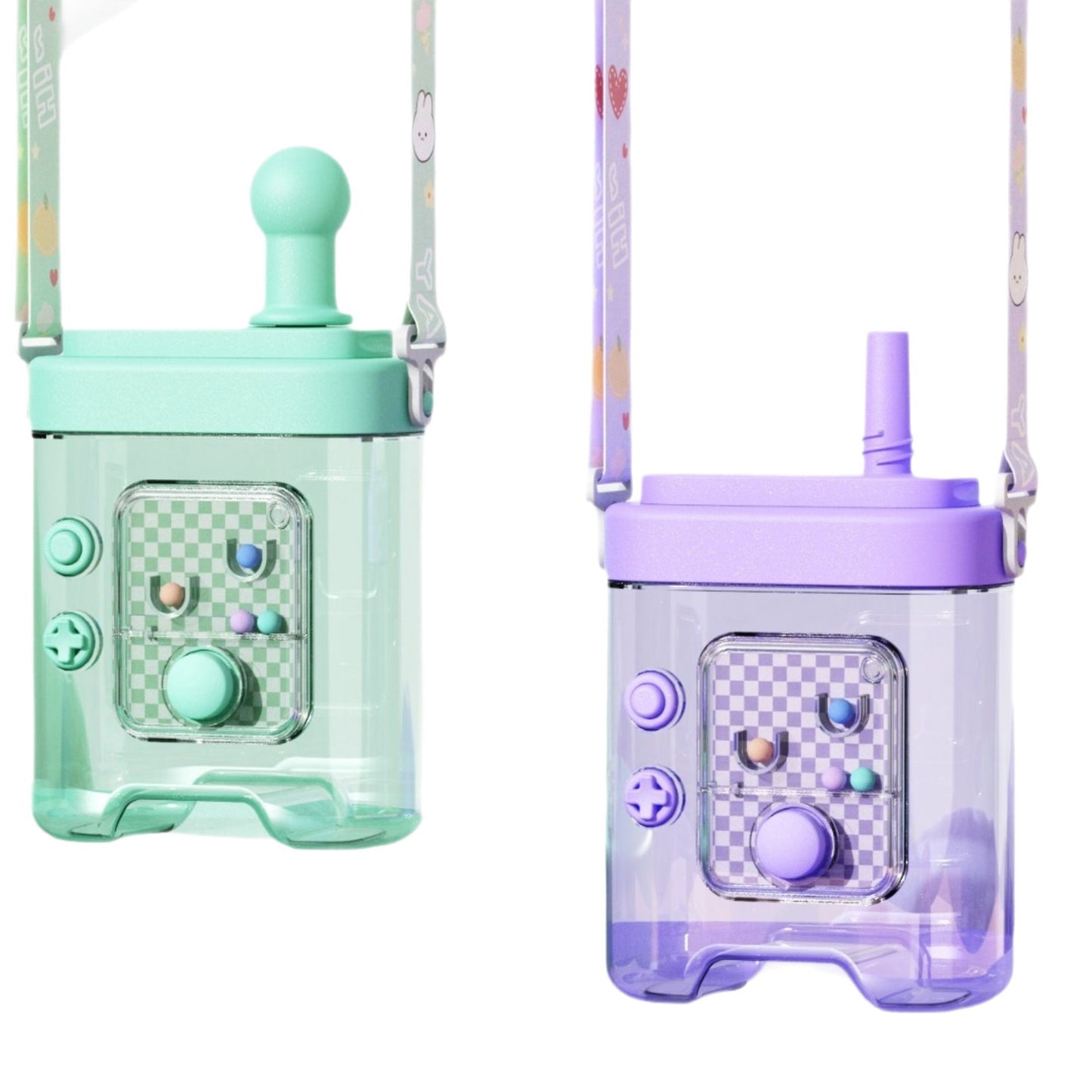 Damen kreative Wasserflasche mit abnehmbarem Schultergurt Karnz