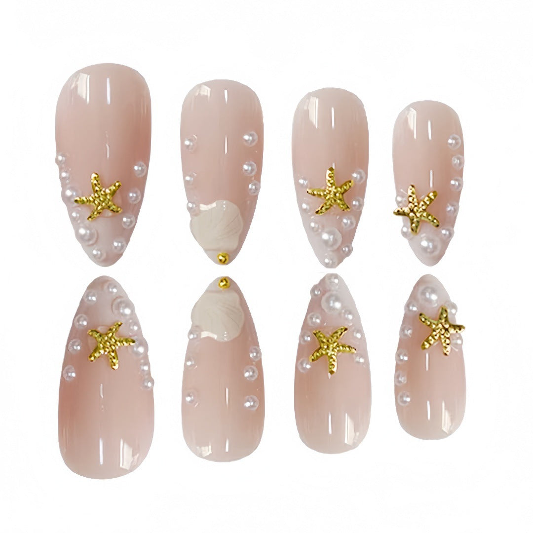 Shell-Inspirierte Nail Art Extensions Karnz