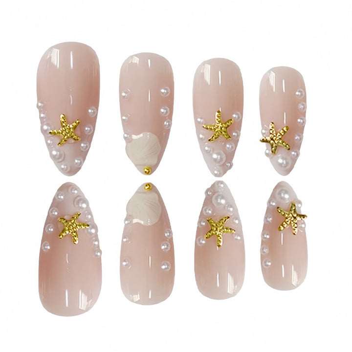 Shell-Inspirierte Nail Art Extensions Karnz