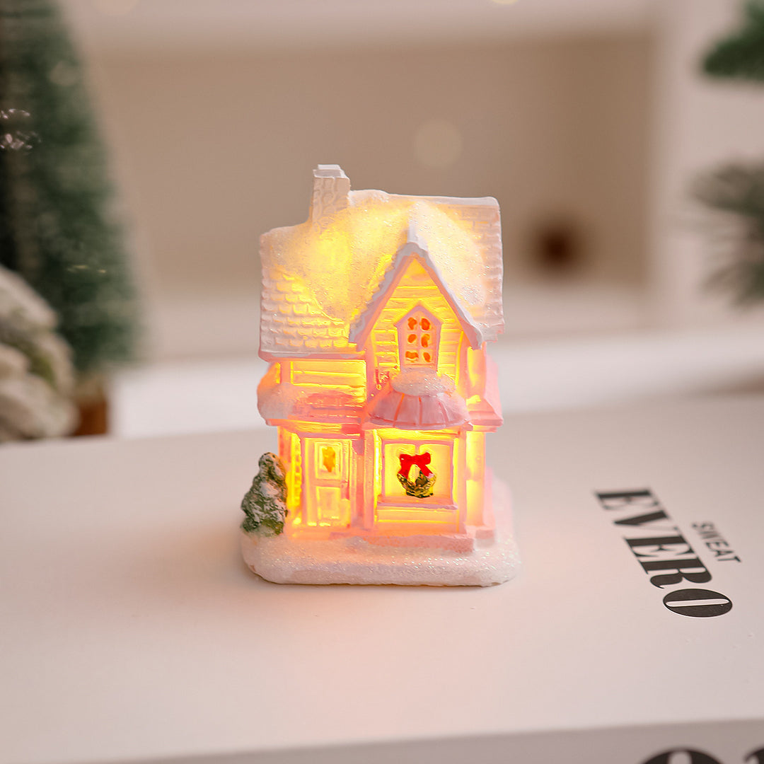 Beleuchtetes Weihnachtsdorf Haus Deko Karnz