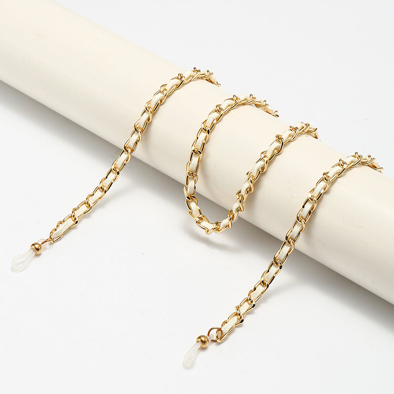 Aviator-Sonnenbrillen mit modischer Kette Karnz