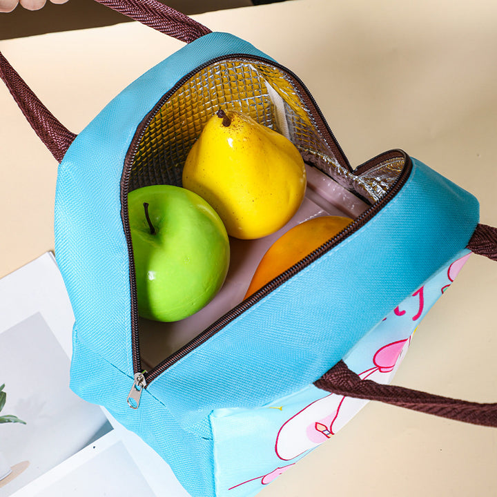 Süße katzenmotivierte isolierte Lunch-Tasche Karnz