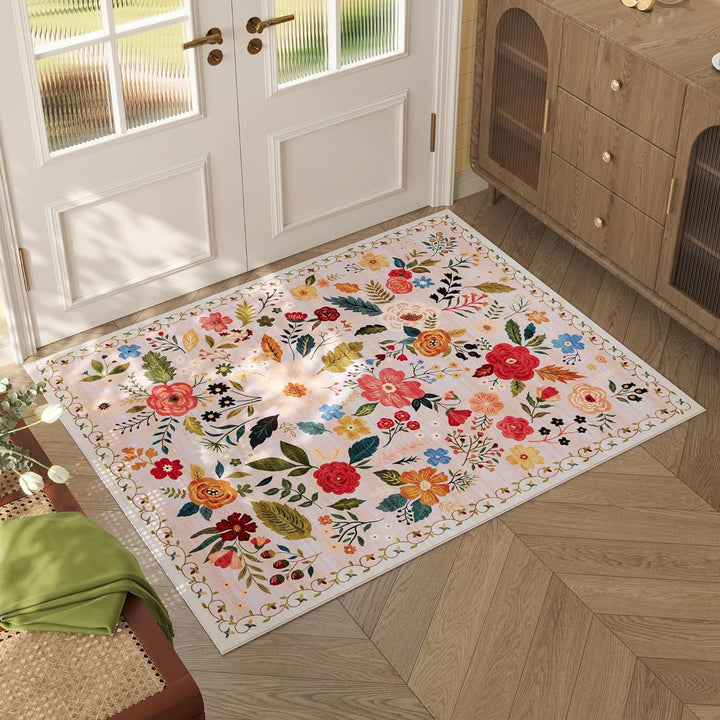 Künstlerischer floraler Design-Teppich