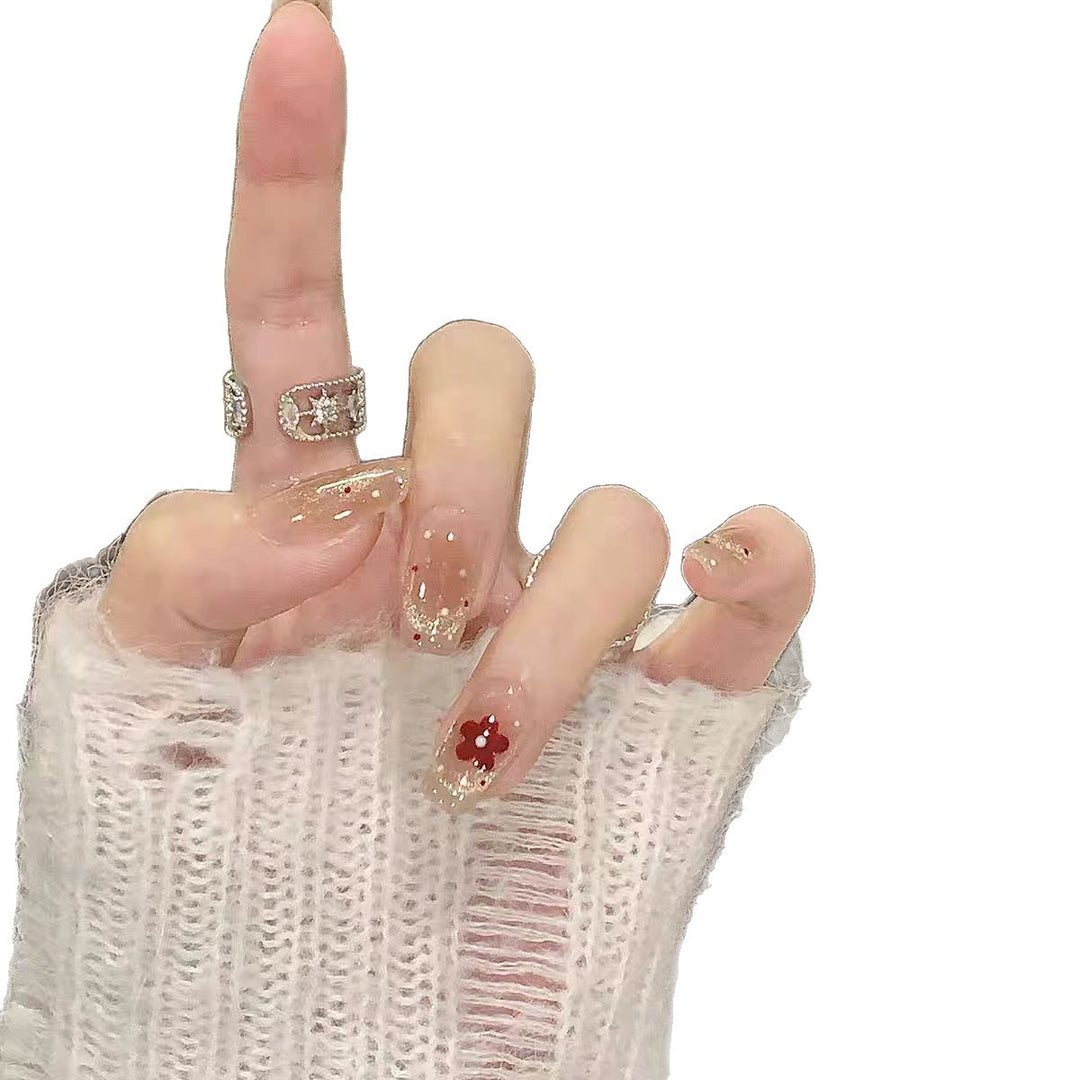 Dekoratives Press-On Nagelkunst Set Karnz