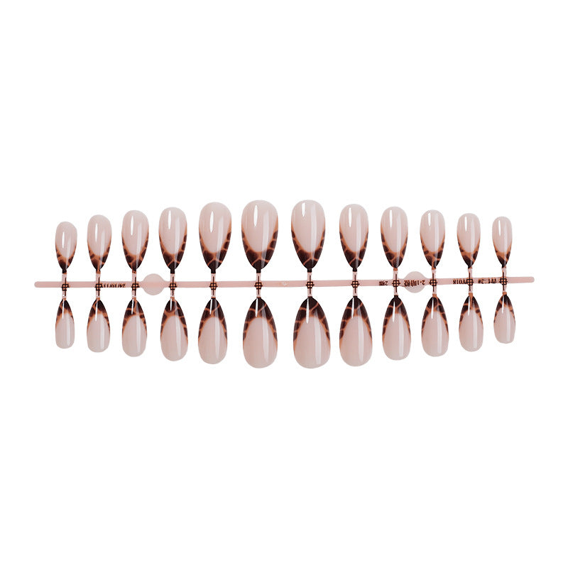 Stylisches Acryl French Tip Press-On Nagel Set Karnz