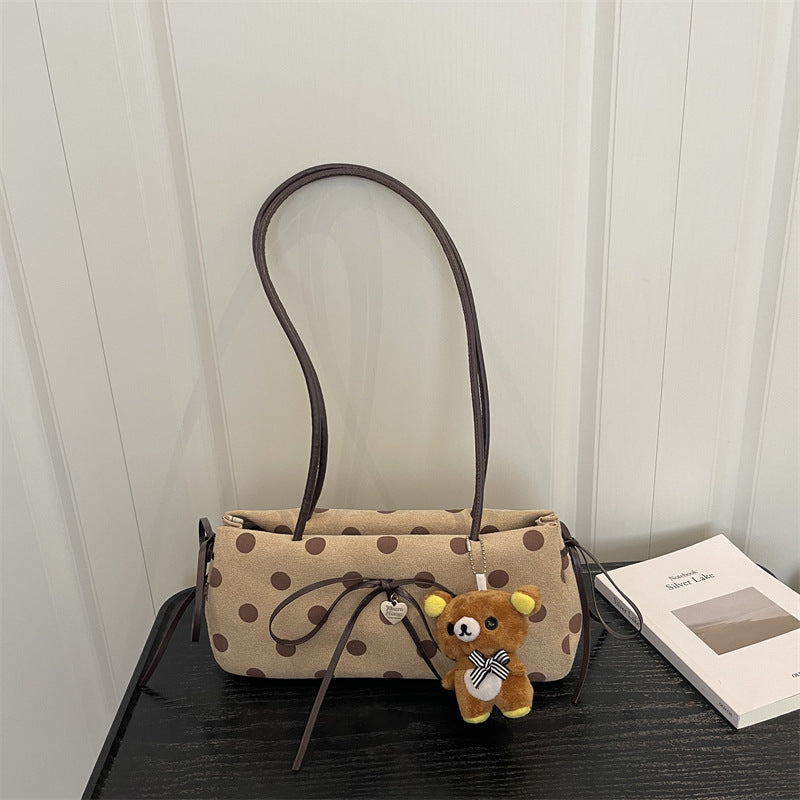 Verspielte Punkt Schultertasche