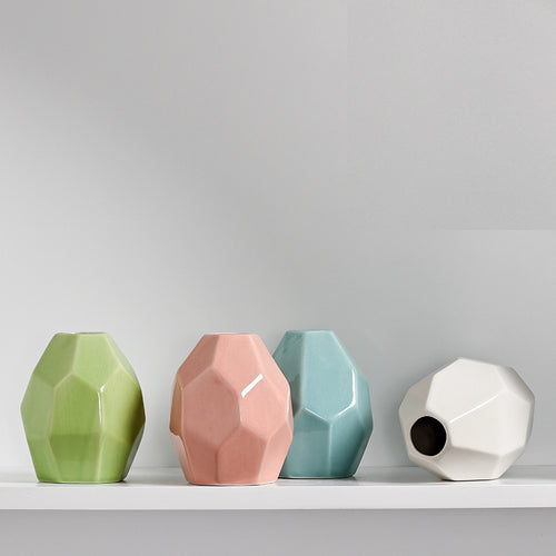 Geometrische Moderne Keramische Vase Karnz