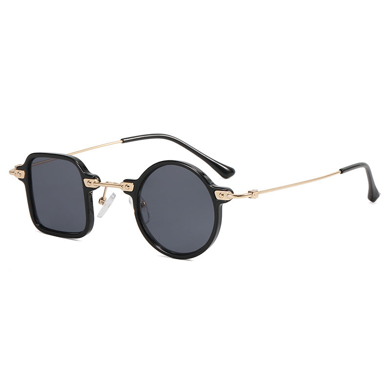 Damen elegante runde Hybridbrille mit quadratischem Design Karnz