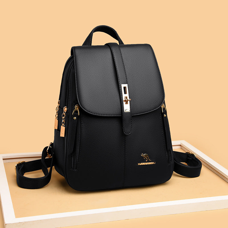 Eleganter Multifunktionaler Leder-Rucksack Karnz