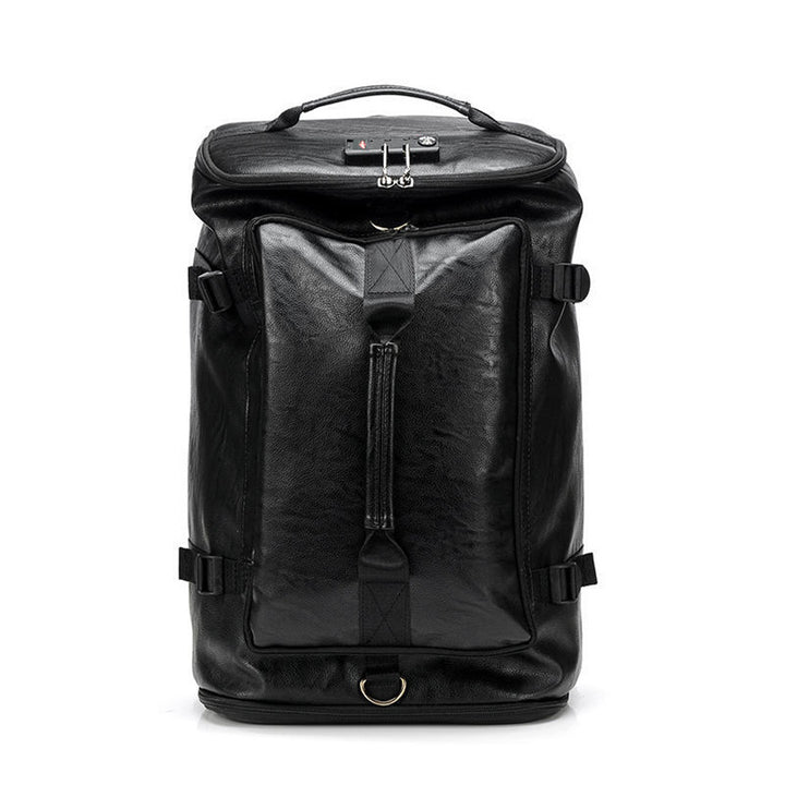 Premium Leder Rolltop Rucksack