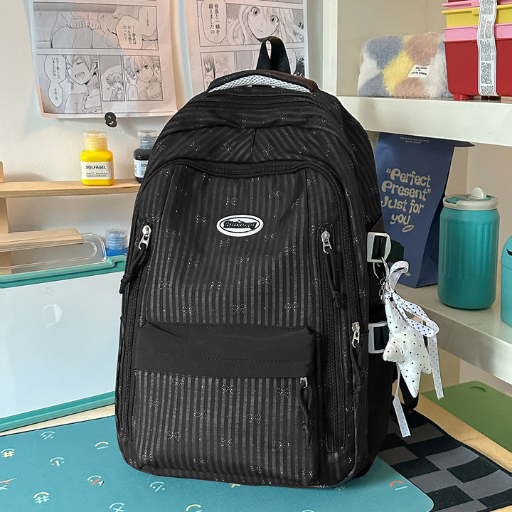 Stylische gestreifte Rucksack Karnz