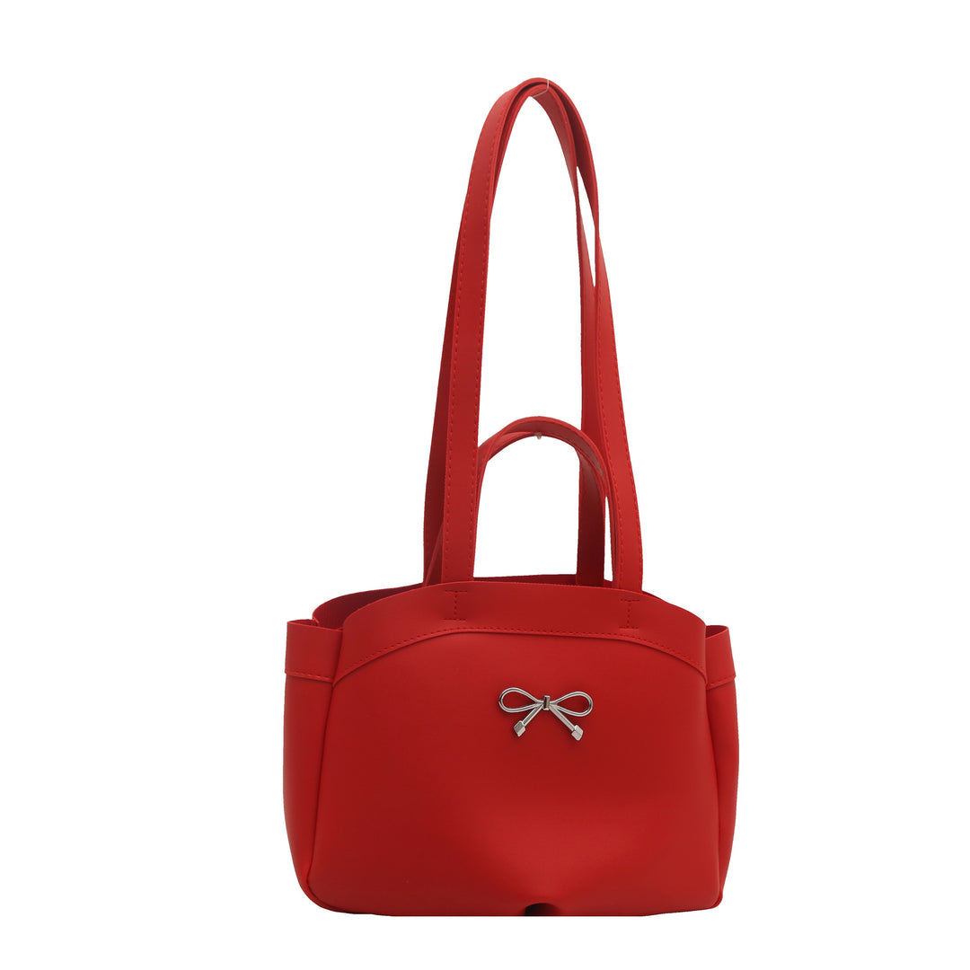 Elegante Bogen-Akzent Handheld Tote Bag Karnz