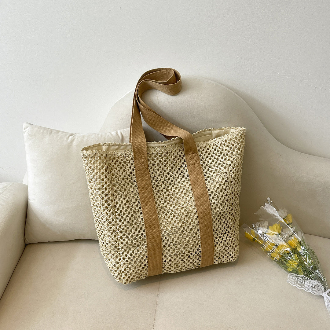 Stylische Geflochtene Strandtasche