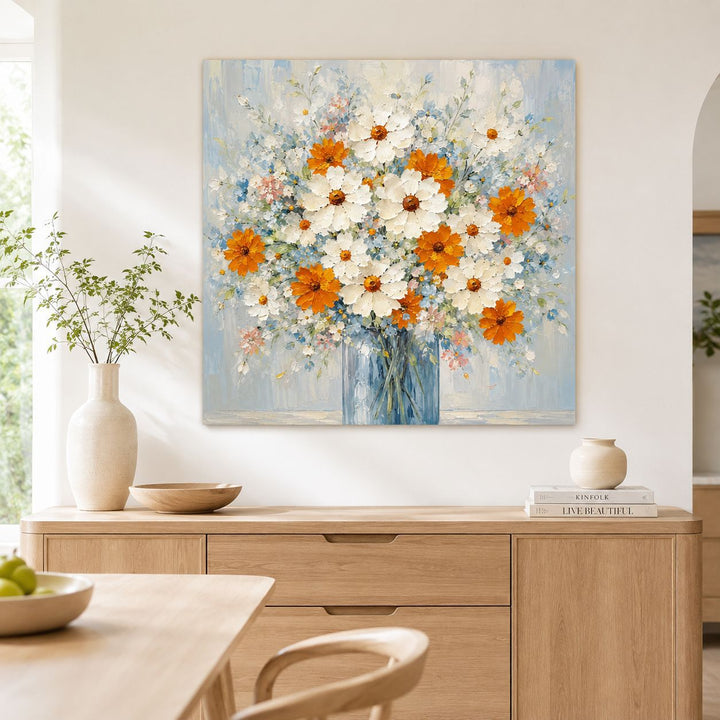Floral Artwork Leinwanddruck