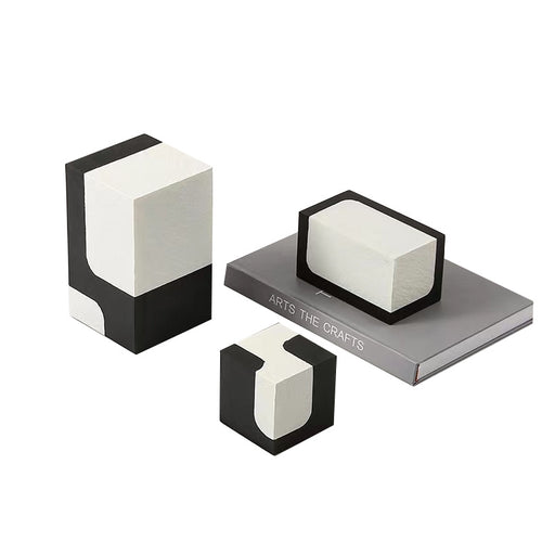 Moderne abstrakte minimalistische dekorative Blockskulptur