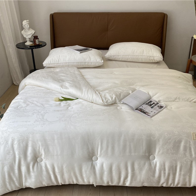 Luxuriöse Jacquard-Seiden-ähnliche hypoallergene Decke Duvet