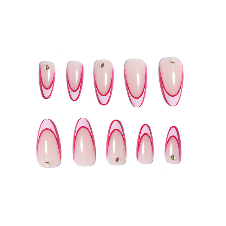 Künstlerische Stiletto Nagelkunst Verlängerungen Karnz