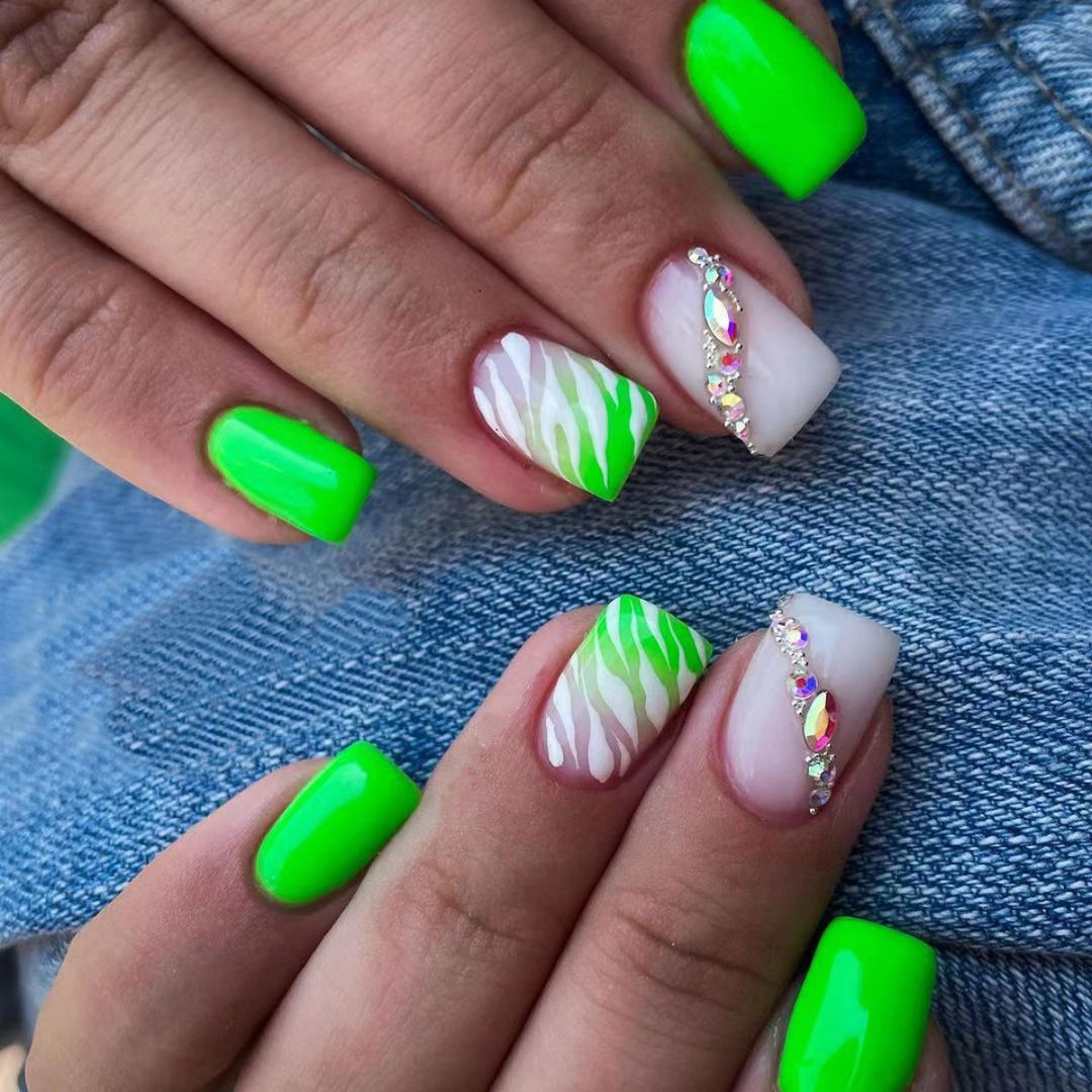 Kreative Tierdruck Nagelkunst Karnz